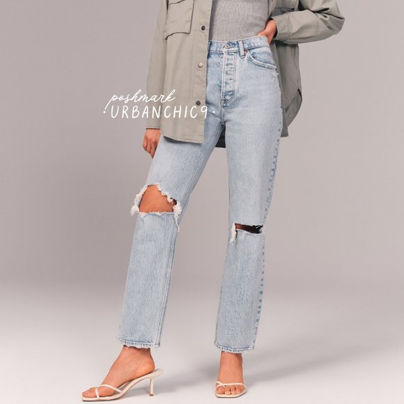 Abercrombie & Fitch Jeans Abercrombie Curve Love Dad Jean Light